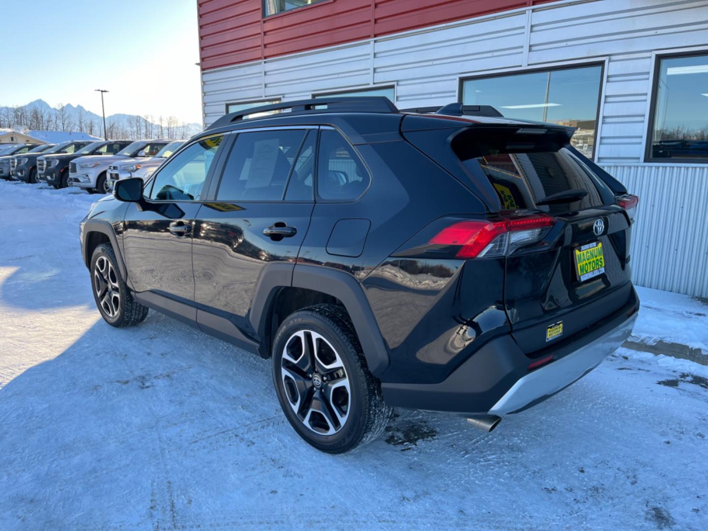 2021 BLACK /Black TOYOTA RAV4 ADVENTURE (2T3J1RFV5MW) with an 2.5L engine, Automatic transmission, located at 1960 Industrial Drive, Wasilla, 99654, (907) 274-2277, 61.573475, -149.400146 - Photo#2